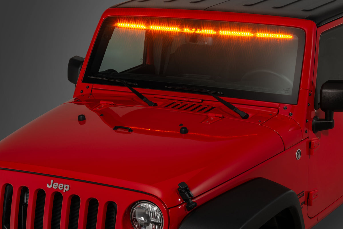 Quadratec Gen II Stealth LED Interior Mount 50 inch Light Bar for 07-18 Jeep Wrangler JK