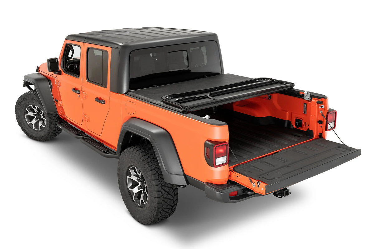 EZ-Hard Panel Tri-Fold with Vinyl Outer Layer Tonneau Cover for 20-25 Jeep Gladiator JT