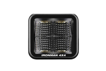 Ironman 4x4 - 20W Bright Cube FLOOD Beam LED Cube Light - 70 x 64mm (Pair) - CLEAR ILED20BF