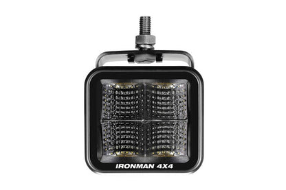 Ironman 4x4 - 20W Bright Cube FLOOD Beam LED Cube Light - 70 x 64mm (Pair) - CLEAR ILED20BF