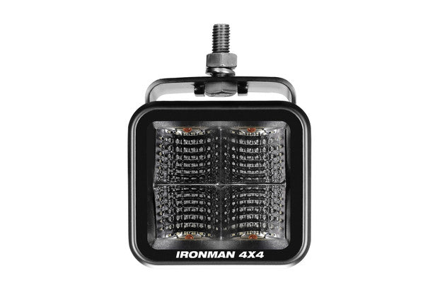 Ironman 4x4 20W Bright Cube FLOOD Beam LED Cube Light - 70 x 64mm (Pair) - RED