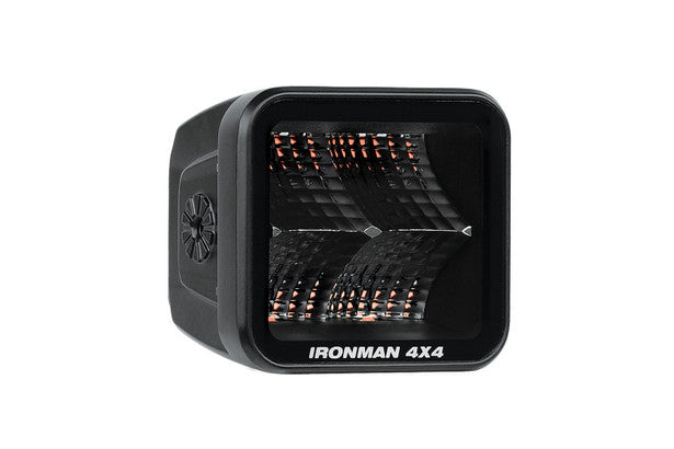 Ironman 4x4 20W Bright Cube FLOOD Beam LED Cube Light - 70 x 64mm (Pair) - RED