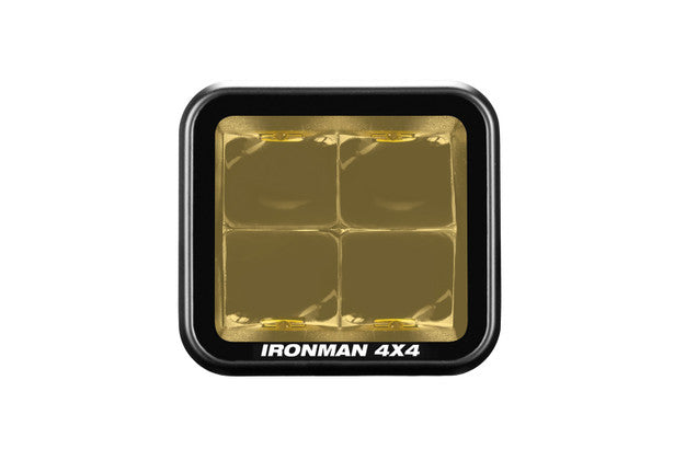 Ironman 4x4 - 20W Bright Cube SPOT Beam LED Cube Light - 70 x 64mm (Pair) - AMBER ILED20BA
