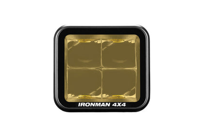 Ironman 4x4 - 20W Bright Cube SPOT Beam LED Cube Light - 70 x 64mm (Pair) - AMBER ILED20BA