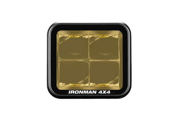 Ironman 4x4 - 20W Bright Cube SPOT Beam LED Cube Light - 70 x 64mm (Pair) - AMBER
