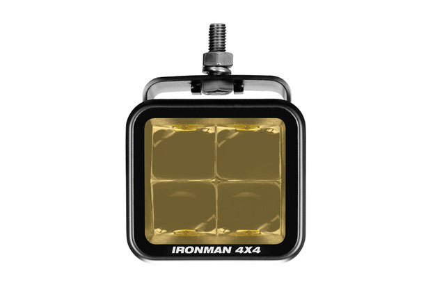 Ironman 4x4 - 20W Bright Cube SPOT Beam LED Cube Light - 70 x 64mm (Pair) - AMBER ILED20BA