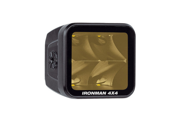 Ironman 4x4 - 20W Bright Cube SPOT Beam LED Cube Light - 70 x 64mm (Pair) - AMBER ILED20BA