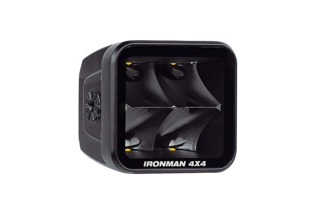 Ironman 4x4 - 20W Bright Cube SPOT Beam LED Cube Light - 70 x 64mm (Pair) - CLEAR ILED20B