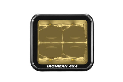 Ironman 4x4 - 40W Bright Cube SPOT Beam LED Cube Light - 81 x 75mm (Pair) - AMBER ILED80BA
