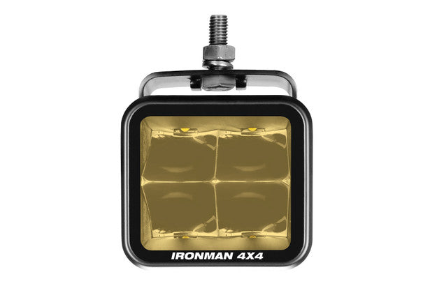Ironman 4x4 - 40W Bright Cube SPOT Beam LED Cube Light - 81 x 75mm (Pair) - AMBER ILED80BA