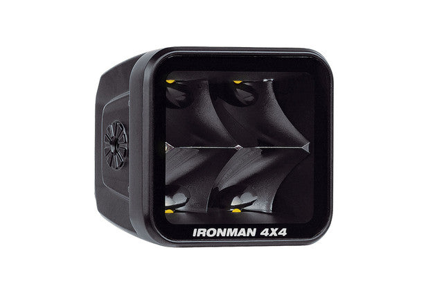 Ironman 4x4 - 40W Bright Cube SPOT Beam LED Cube Light - 81 x 75mm (Pair) - CLEAR