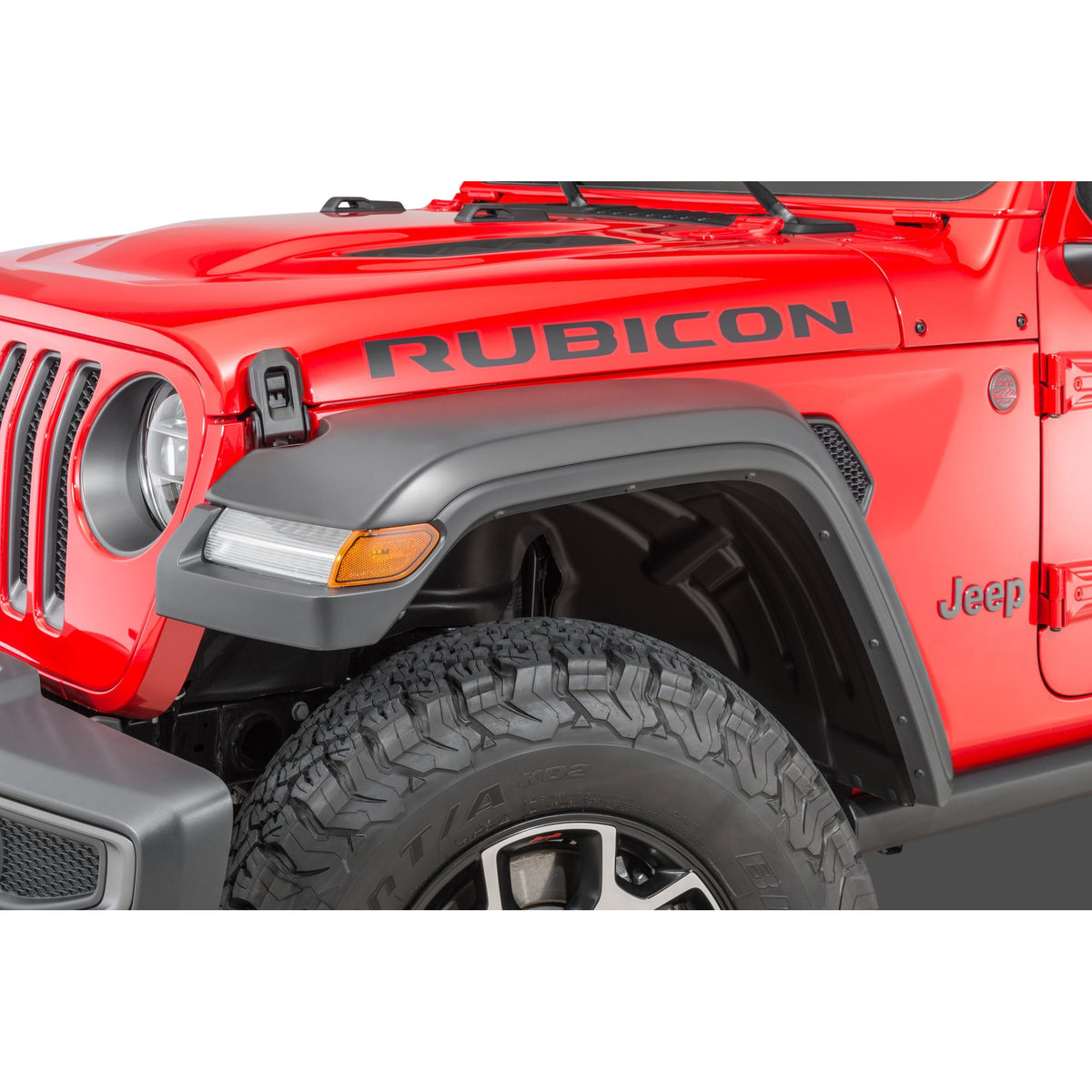 Mopar 82215984 Rubicon Fender Flares in Paintable Finish with LED DRL&#39;s for 2020 Jeep Gladiator JT