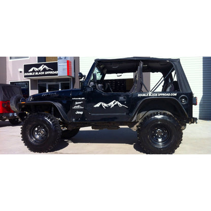 Bushwacker Jeep TJ Flat Style Fender Flare - Set of 4
