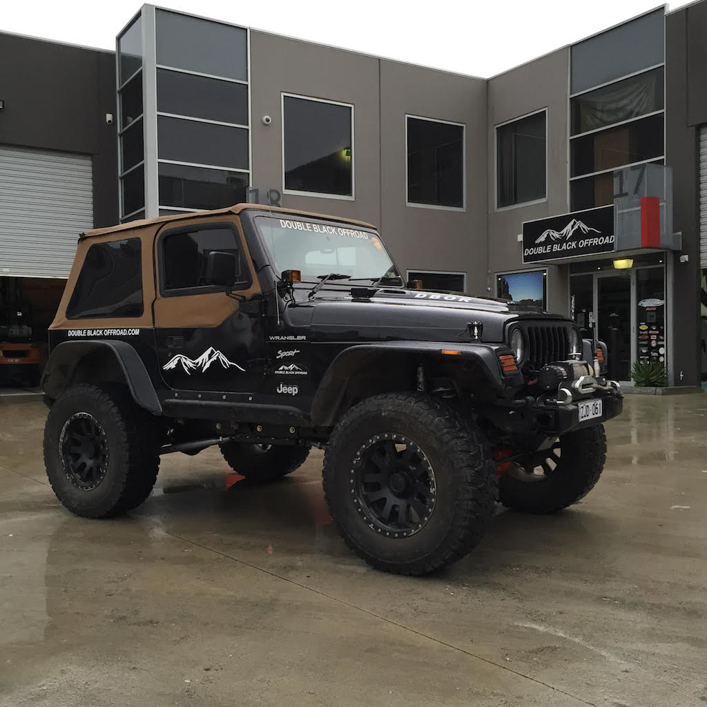 Bushwacker Jeep TJ Flat Style Fender Flare - Set of 4