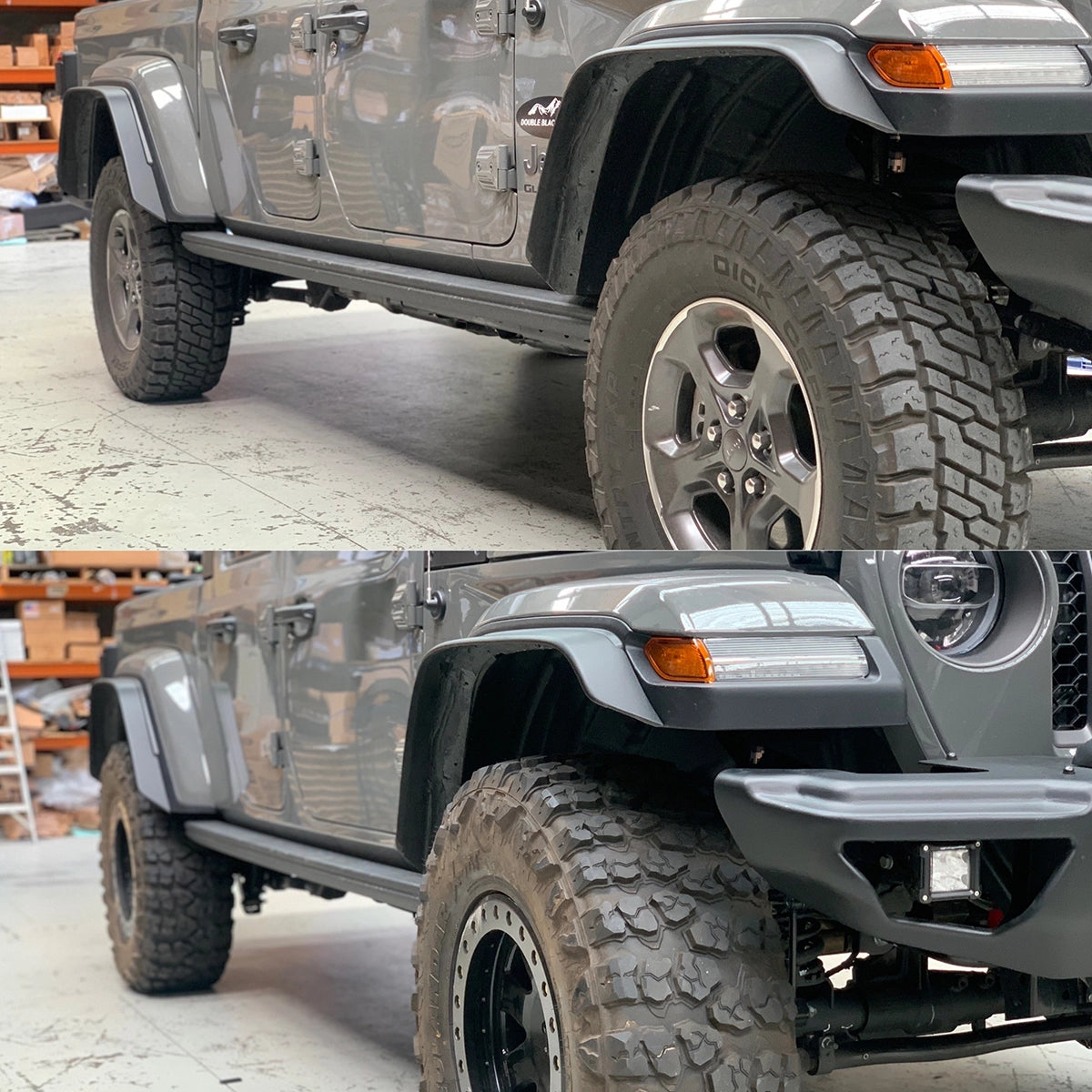 DBOR - 2.5&quot; Fender Extensions For JT Gladiator with Max Tow fenders or (AUS/EU SPEC)