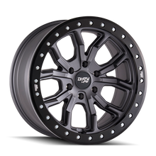 Dirty Life DT-1 9303, 17x9 Wheel with 5x5 Bolt Pattern - Matte Gunmetal/Satin Graphite - 9303-7973MGT12