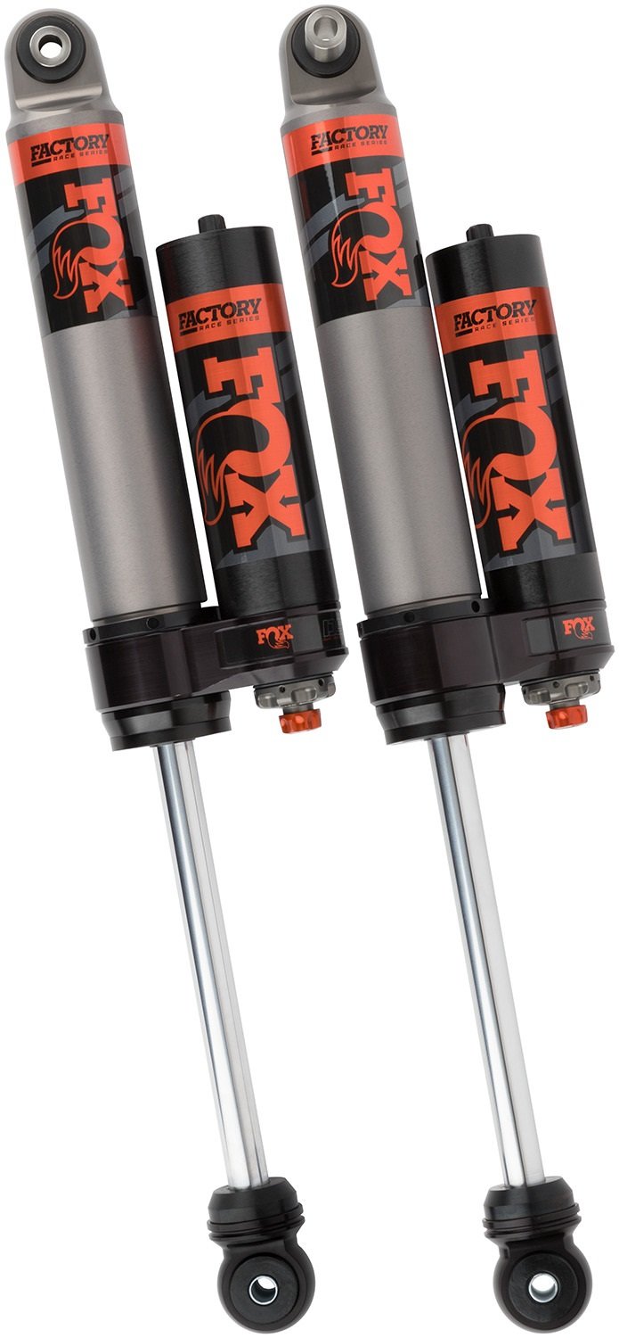 Fox® Racing Shox Factory Race Series 2.5 Reservoir Rear Adjustable Shocks for 18-21 Jeep Wrangler JL 883-26-054