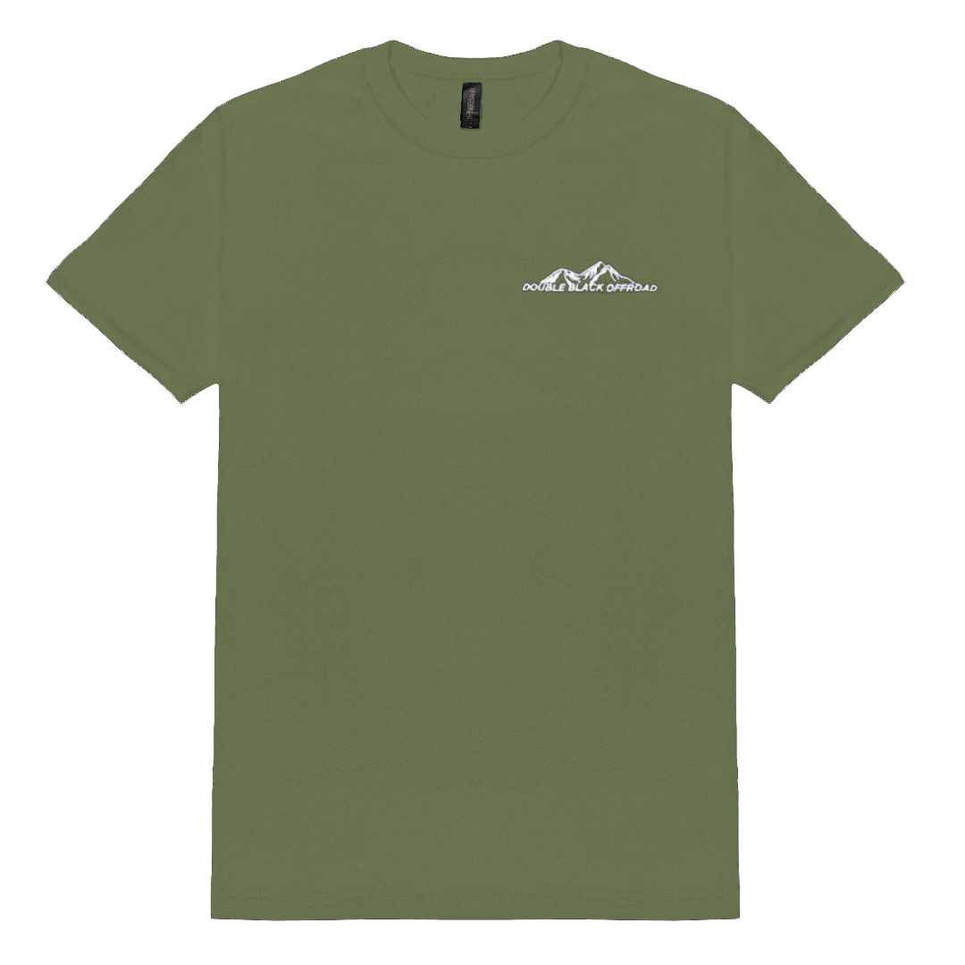 Double Black Offroad Military Green T Shirt