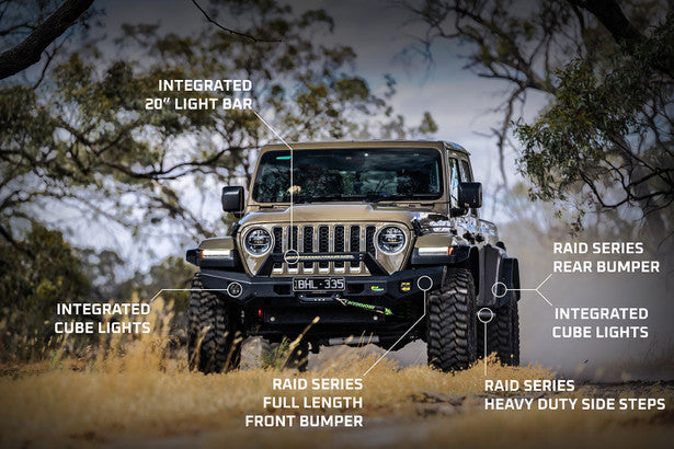 Ironman 4x4 - Raid Series Front Bumper - JL Wrangler / JT Gladiator and JK Wrangler 2007+