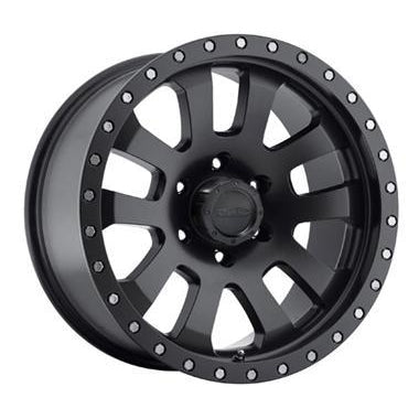 Pro Comp Series 7036, 17x8 with 5 on 5 Bolt Pattern - Satin Black