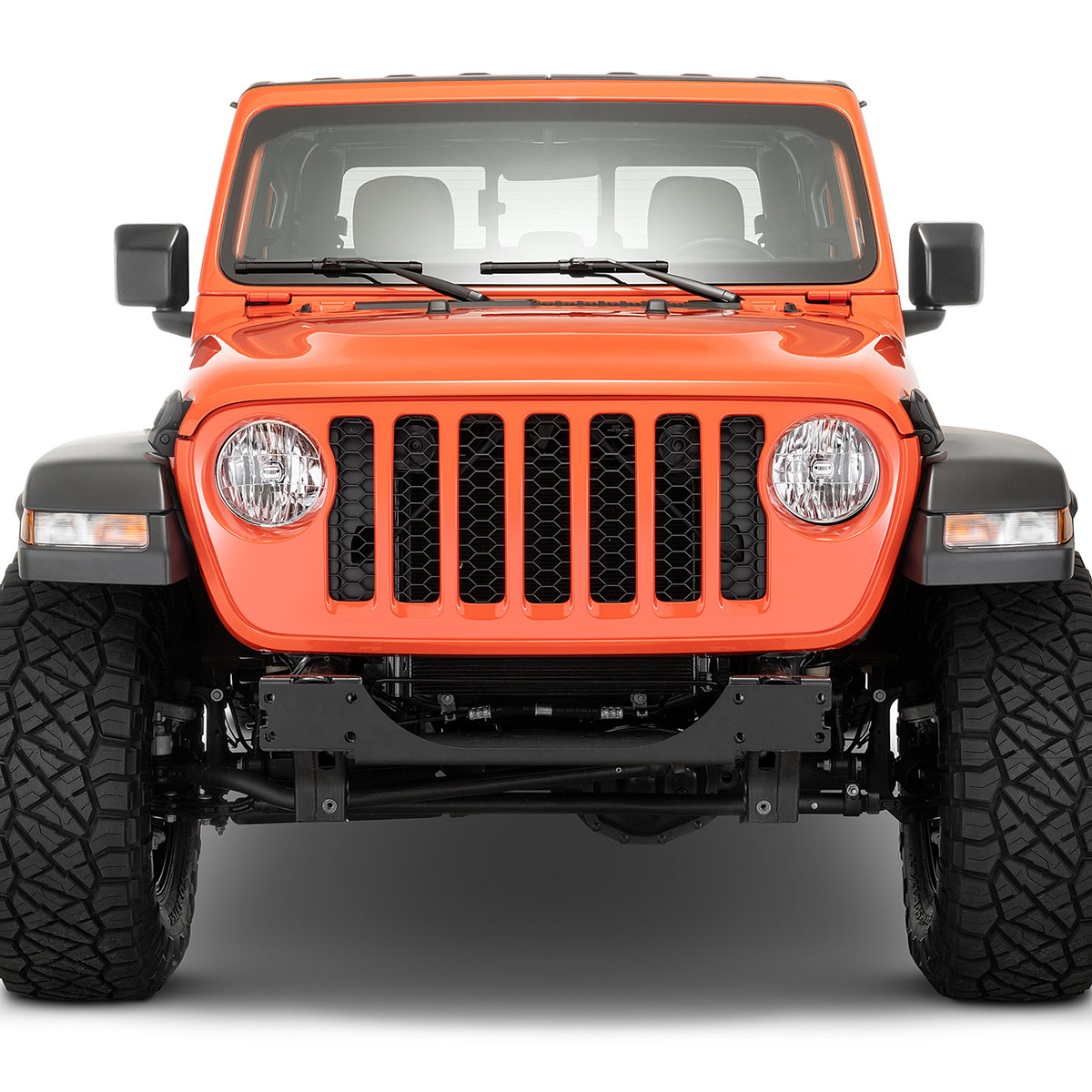 Quadratec - Winch Mount Plate for 19+ Jeep Wrangler JL & Gladiator JT for Factory Steel Bumper