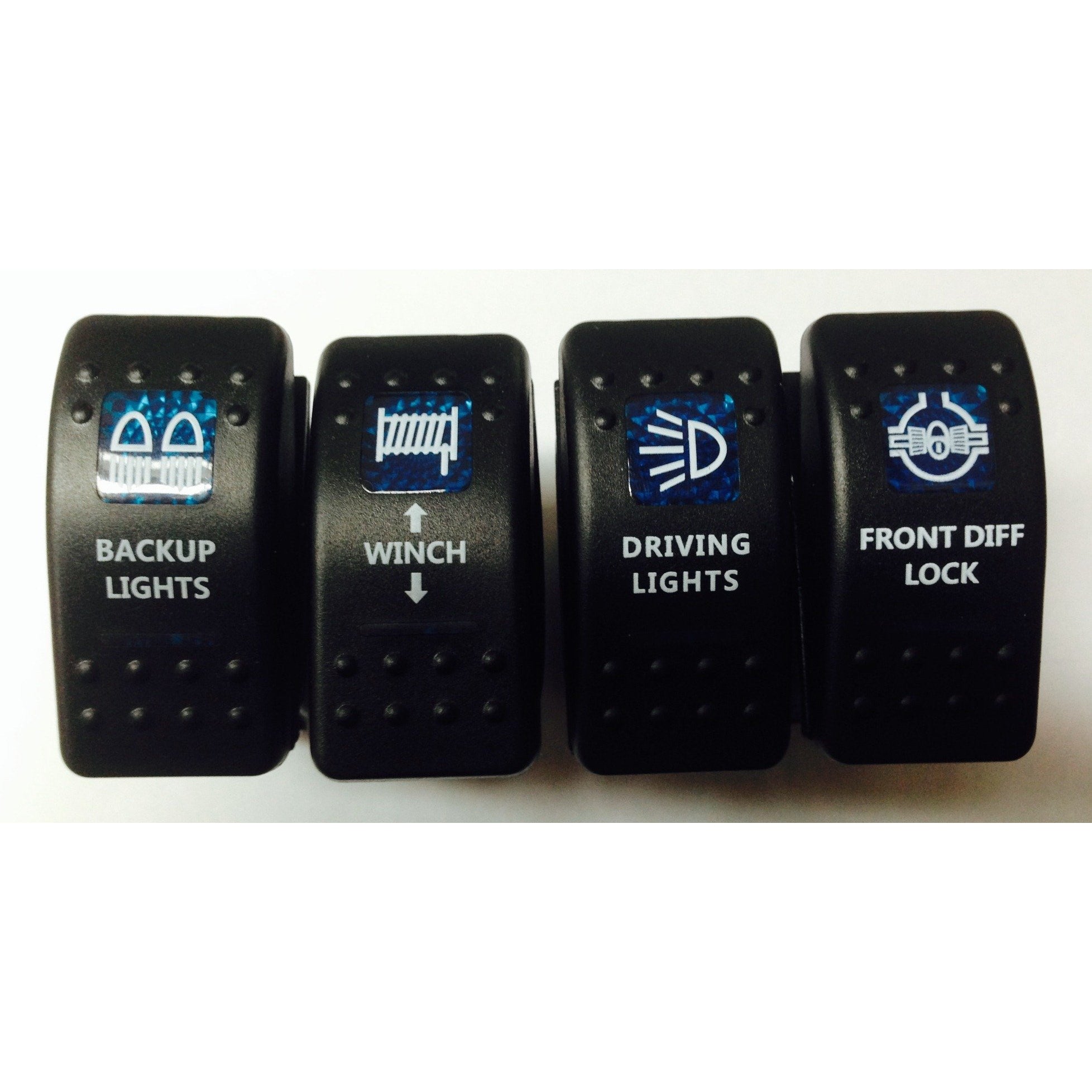 Rocker Switch - Double Black Offroad