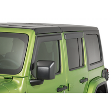 Rugged Ridge 11349.17 Front and Rear Window Visors in Matte Black for 2019 On Jeep Wrangler JL Unlimited & Gladiator JT