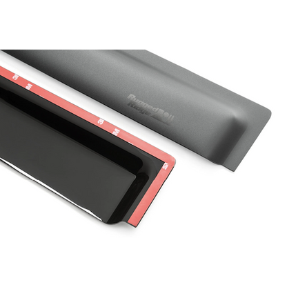 Rugged Ridge 11349.17 Front and Rear Window Visors in Matte Black for 2019 On Jeep Wrangler JL Unlimited & Gladiator JT