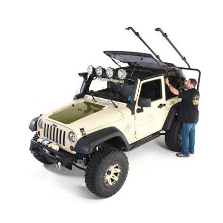 Rugged Ridge Sherpa Roof Rack System Double Black Offroad