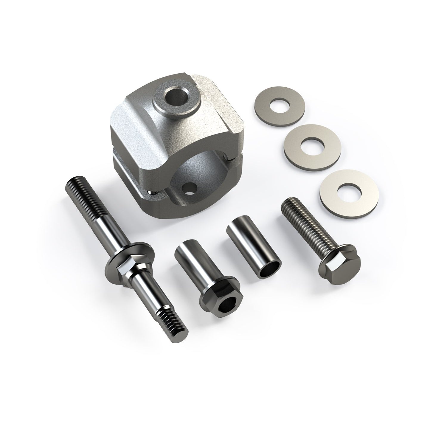 thumbnail image 2 of JK Wrangler Steering Stabilizer Axle Mount Moves Your Aftermarket Steering Stabilizer Up Out Of Harms Way 2 of 10