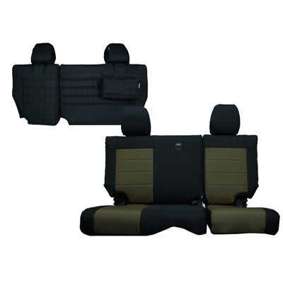 Trek Armor Jeep JK Seat Covers Rear Pair Black JK 2 Door