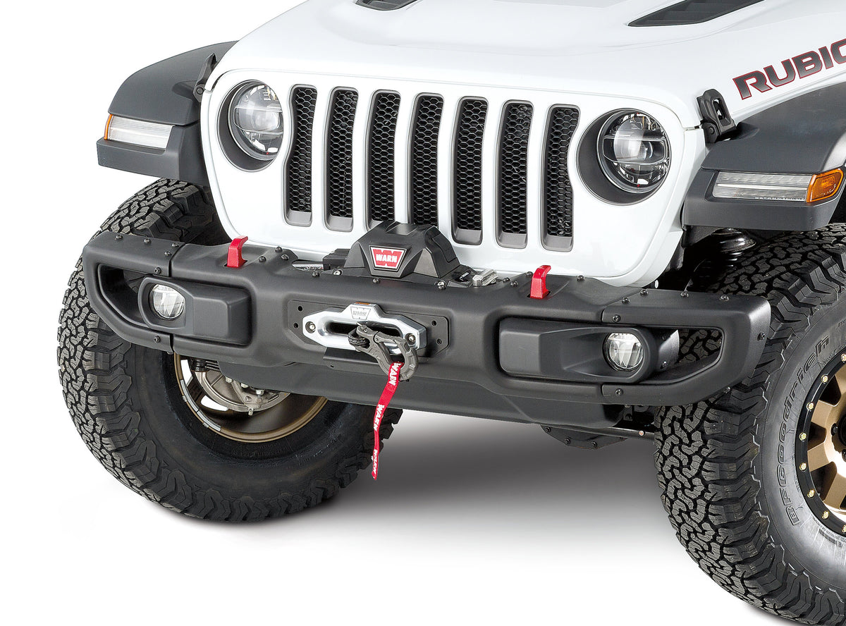 WARN 101255 Winch Mount Plate for 18+ Jeep Wrangler JL and Gladiator JT with Factory Steel Bumper