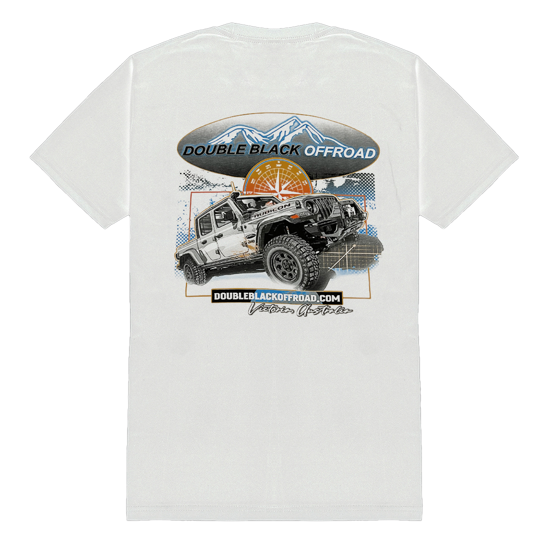 Double Black Offroad White T Shirt