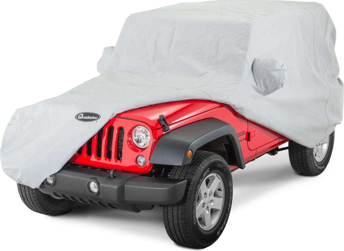 Quadratec Softbond 3-Layer Car Cover for 07-18 Jeep Wrangler JK &amp; JL 2 Door