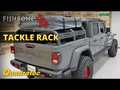 Fishbone Offroad FB22150 Tackle Rack Half Height for 20+ Jeep Gladiator JT