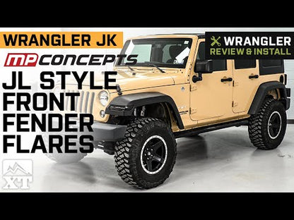 MP Concepts JL Style Front Fender Flares with Sequential Turn Signals (07-18 Jeep Wrangler JK)