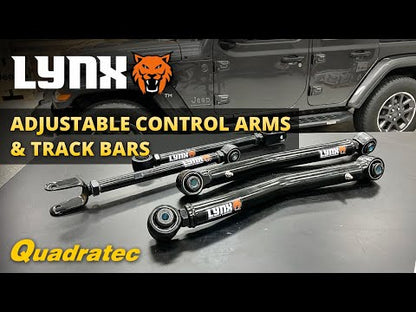 Lynx Front Adjustable Lower Control Arms for 18+  Jeep Wrangler JL and Gladiator JT