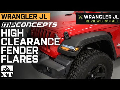 MP Concepts High Clearance Fender Flares; Rear JL Wrangler HG-JL-HFF-Rear
