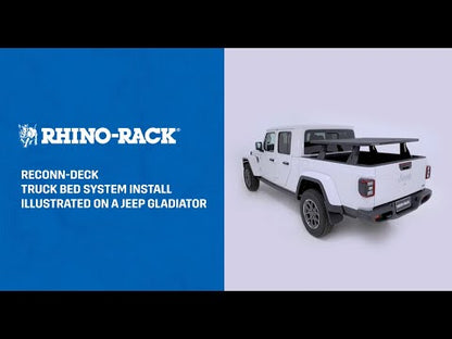 Rhino Rack RECONN-DECK 2 BAR UTE TUB SYSTEM WITH 6 NS BARS For JT Gladiator to suit Trail Rail System Only