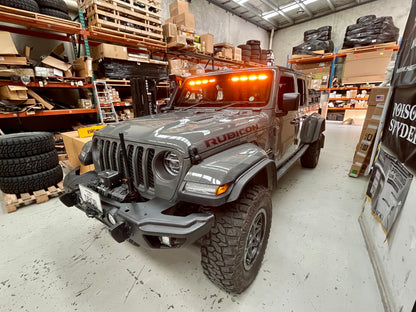 Quadratec Gen II Stealth LED Interior Mount 50” Light Bar 2-Piece for 18-24 Jeep Wrangler JL & Gladiator JT With ACC