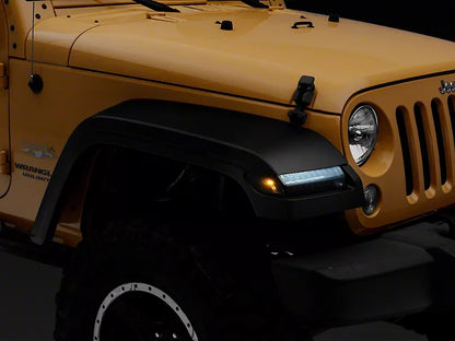 MP Concepts JL Style Front Fender Flares with Sequential Turn Signals (07-18 Jeep Wrangler JK)