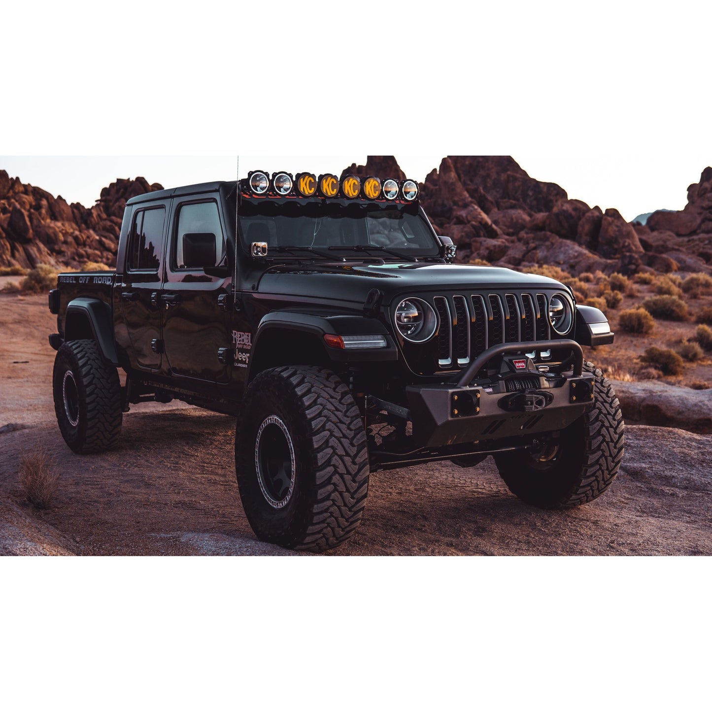 KC HiLiTES 91336 Gravity Pro6 LED Light Bar Kit for 18+ Jeep Wrangler JL and Gladiator JT