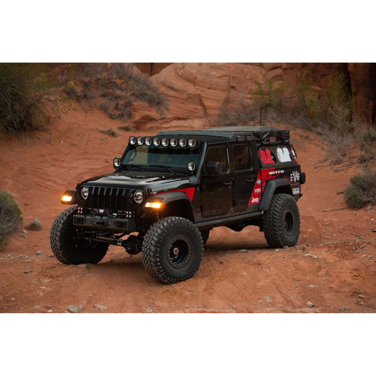 KC HiLiTES 91336 Gravity Pro6 LED Light Bar Kit for 18-21 Jeep Wrangler JL and Gladiator JT