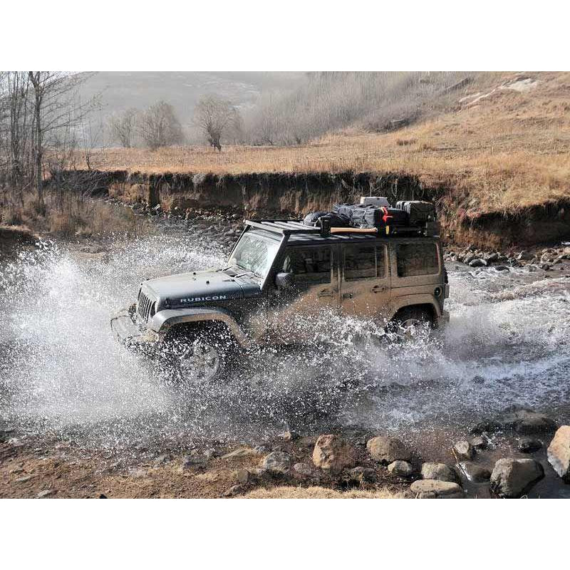 JEEP WRANGLER JKU 4 DOOR (2007-2018) EXTREME PRO SLIM LINE ROOF RACK KIT - BY FRONT RUNNER KRJW034T