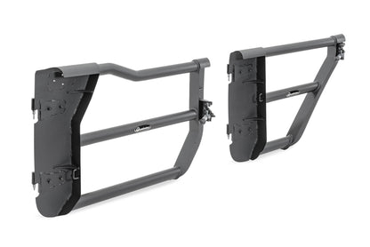 Quadratec Tube Doors Front & Rear Tube Doors with FREE Mirrors for 18 Jeep Wrangler JL & Gladiator JT