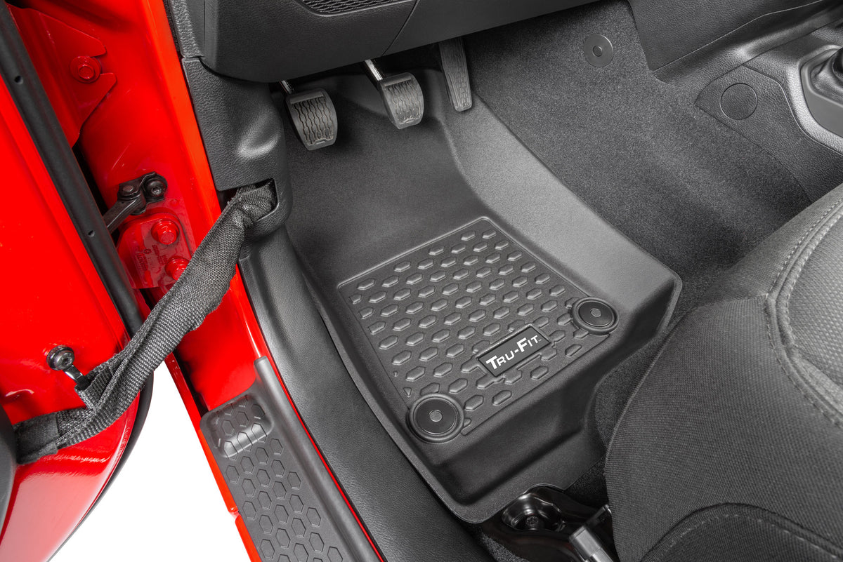 Quadratec Tru-Fit® Front and Rear Floor Liners for 2019 on Jeep Wrangler JL Unlimited