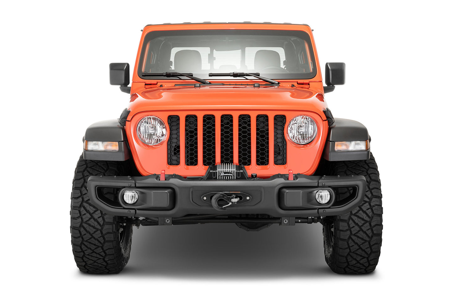 Quadratec - Winch Mount Plate for 19+ Jeep Wrangler JL & Gladiator JT for Factory Steel Bumper