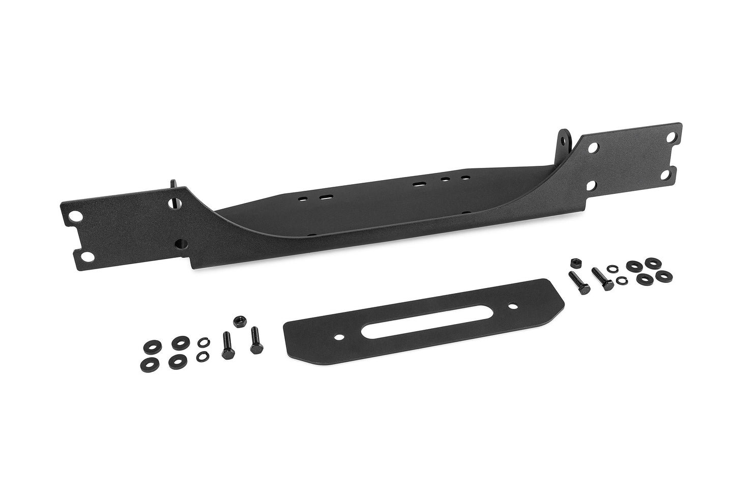 Quadratec - Winch Mount Plate for 19+ Jeep Wrangler JL & Gladiator JT for Factory Steel Bumper