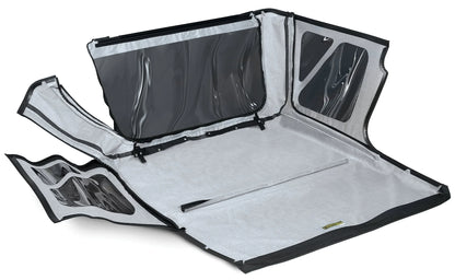 QuadraTop Replacement Soft Top with Upper Doors & Tinted Rear Windows for 97-06 Jeep Wrangler TJ
