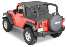 QuadraTop Clearview Windstopper in Black Diamond for 07-18 Jeep Wrangler JK 2 Door